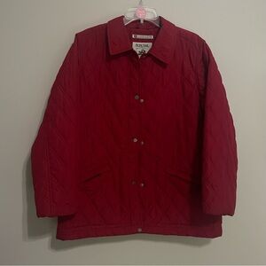 Pacific Trail Cranberry Color‎ Quilted  Jacket Size Large